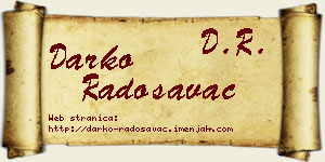 Darko Radosavac vizit kartica